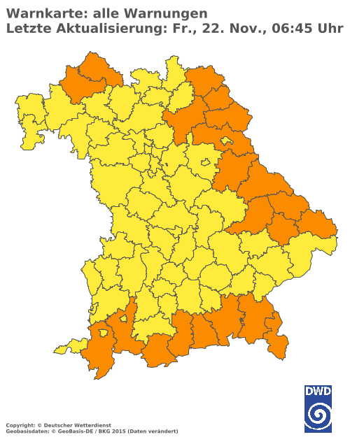 Aktuelle Wetterwarnungen für  Hannover