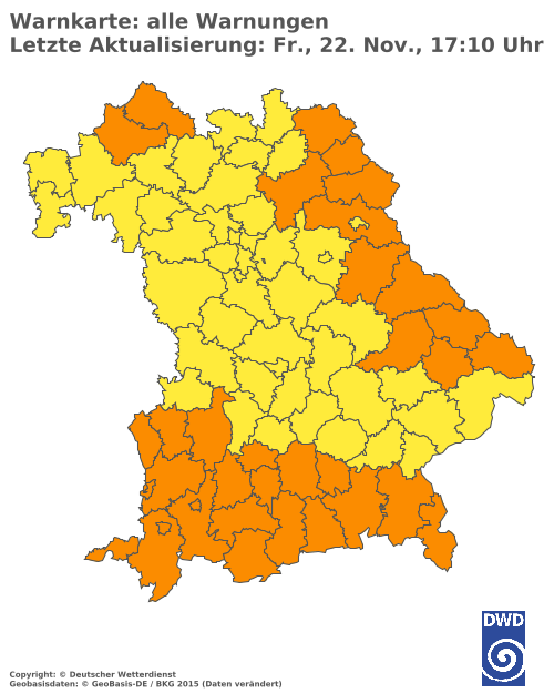 Aktuelle Wetterwarnungen für  Hannover