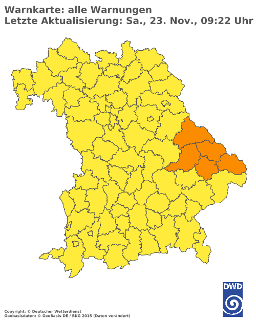 Aktuelle Wetterwarnungen für  Hannover