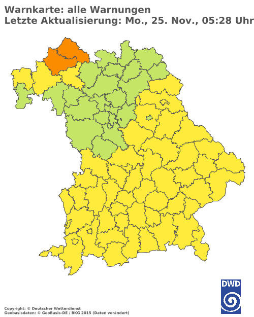 Aktuelle Wetterwarnungen für  Hannover