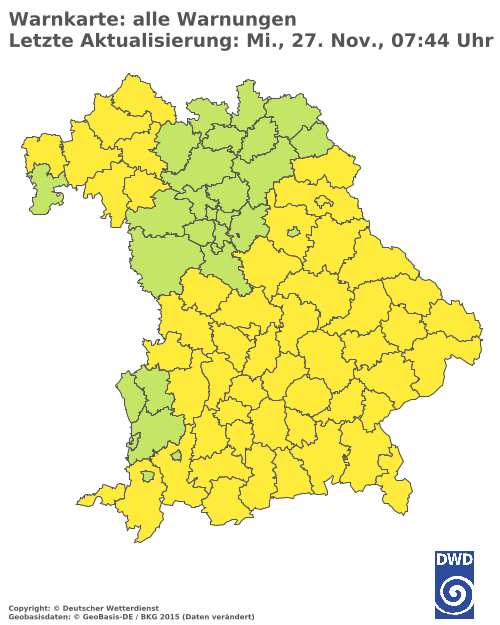 Aktuelle Wetterwarnungen für  Hannover