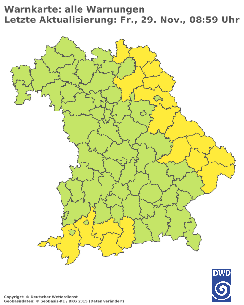 Aktuelle Wetterwarnungen für  Hannover