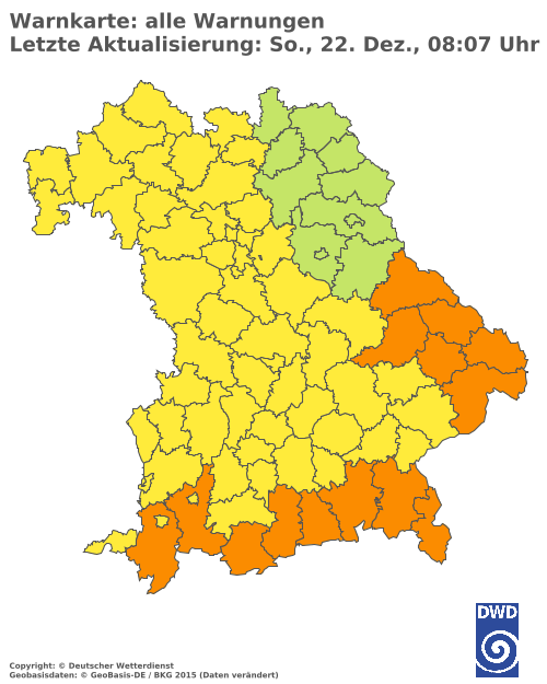 Aktuelle Wetterwarnungen für  Hannover