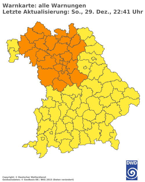 Aktuelle Wetterwarnungen für  Hannover