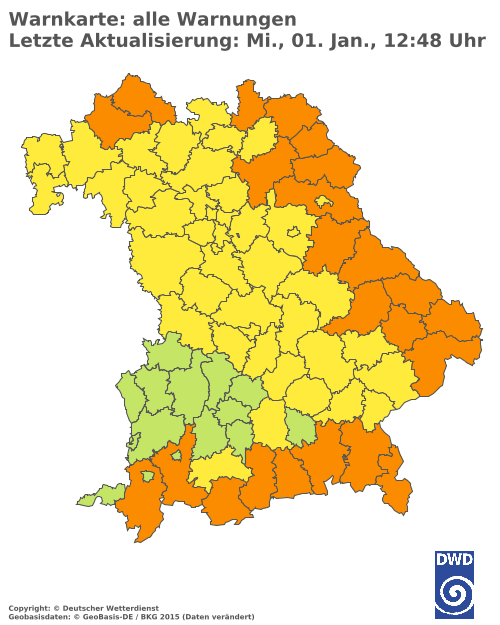 Aktuelle Wetterwarnungen für  Hannover