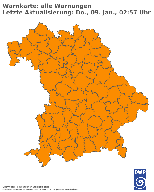 Aktuelle Wetterwarnungen für  Hannover