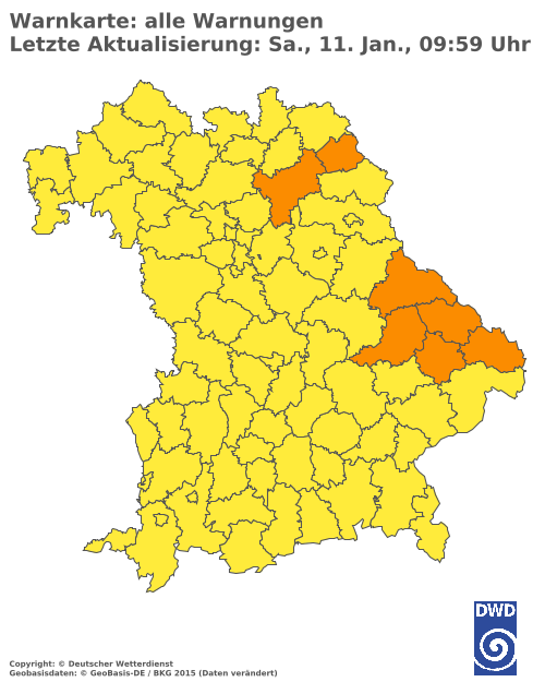 Aktuelle Wetterwarnungen für  Hannover