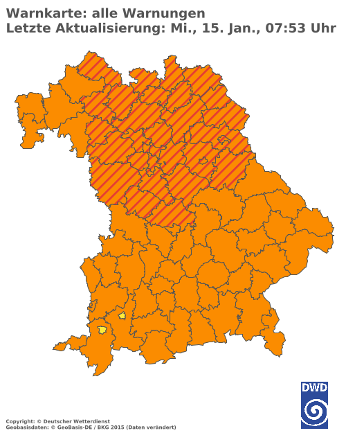 Aktuelle Wetterwarnungen für  Hannover