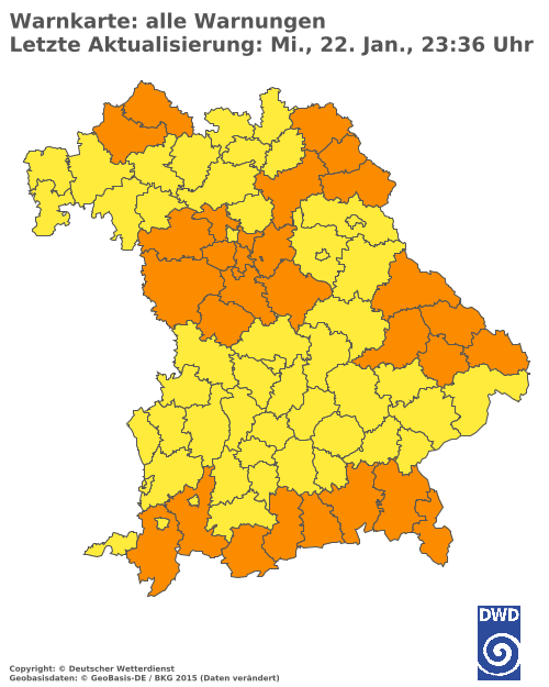 Aktuelle Wetterwarnungen für  Hannover