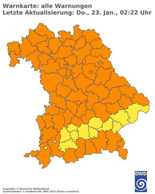 Aktuelle Wetterwarnungen für  Hannover