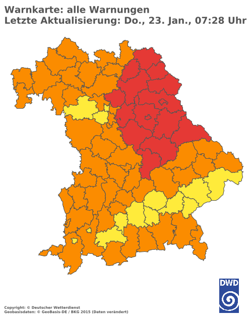 Aktuelle Wetterwarnungen für  Hannover