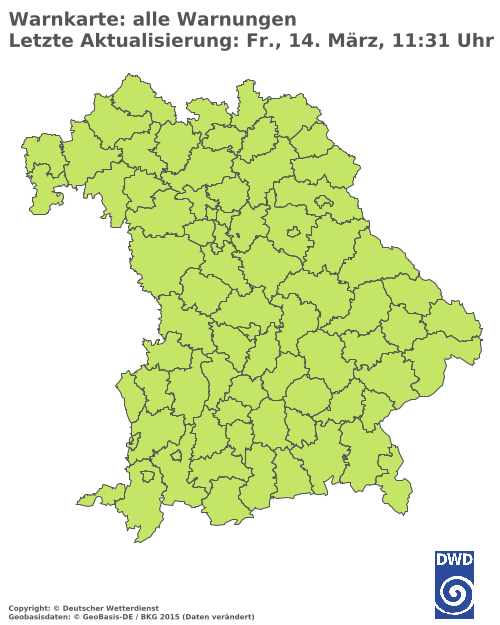 Aktuelle Wetterwarnungen für  Hannover