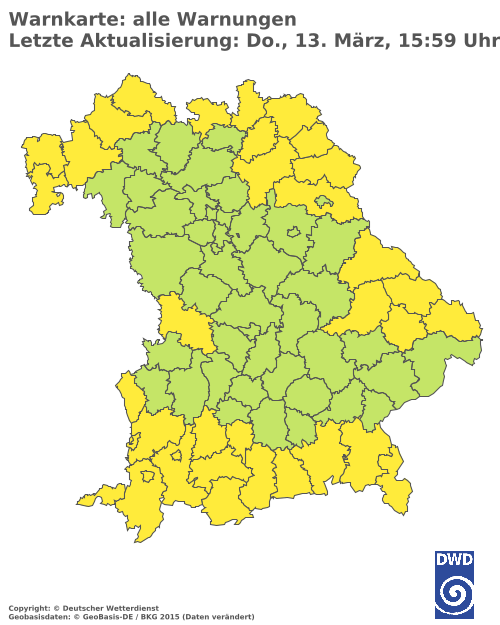 Aktuelle Wetterwarnungen für  Hannover